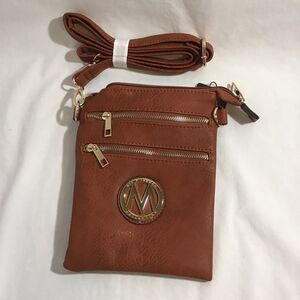 MKF Collection Medina Crossbody Purse Cognac